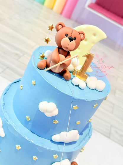 Teddy Bear First Birthday Cake