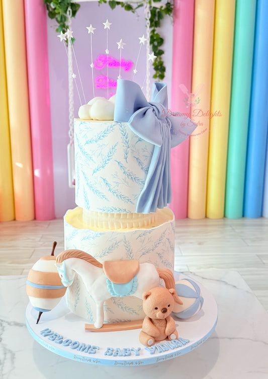 Welcome Baby Boy Cake